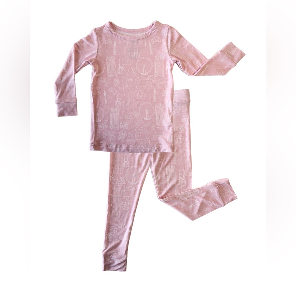 Lolli Co Two-Piece Set Bamboo Pajama - size 6-7